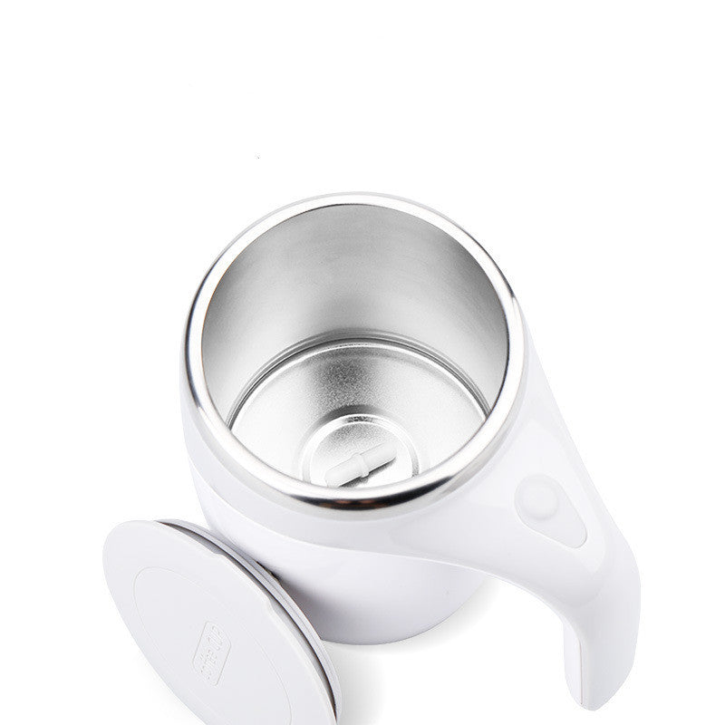 Tasse auto-mélangeuse magnétique rechargeable (304 inox)
