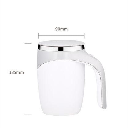 Tasse auto-mélangeuse magnétique rechargeable (304 inox)