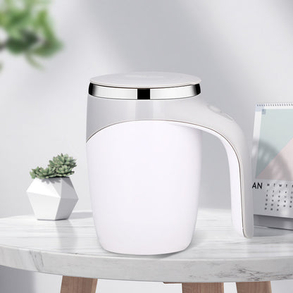 Tasse auto-mélangeuse magnétique rechargeable (304 inox)